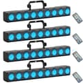 Miniatyrbillede 1 af 2: RGBW LED Vaskelys, 9 stk. 4W Lyskilde, Flere Kontrolmuligheder,4STK, EU-stik