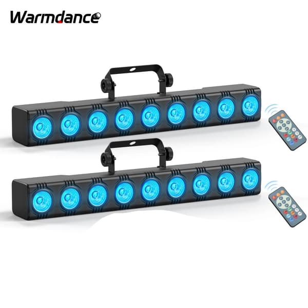 RGBW LED Seinävalot, 9 kpl 4W Valonlähde, Useita Ohjaustiloja,2 kpl, EU-pistoke