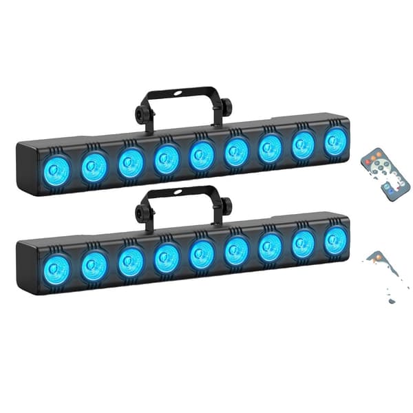 RGBW LED Seinävalot, 9 kpl 4W Valonlähde, Useita Ohjaustiloja,2 kpl, EU-pistoke