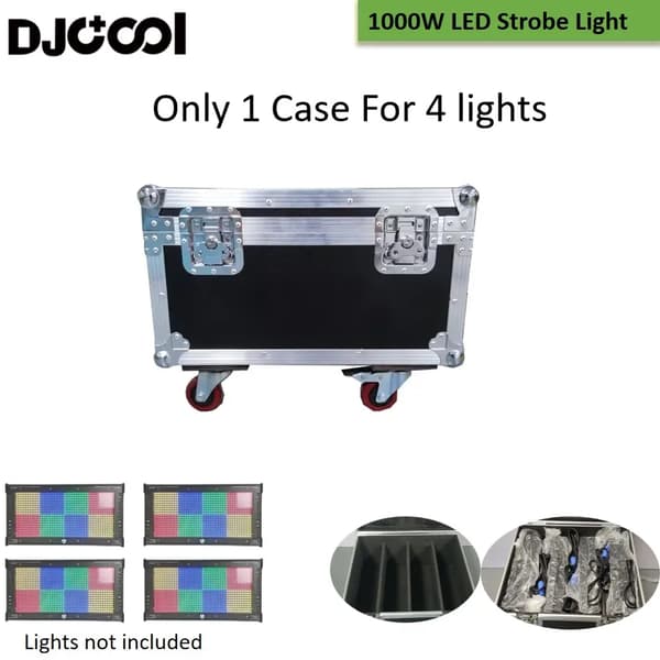 1000W LED Strobelys, RGB Farveblanding, DMX Kontrol,1 sag kun (4i1)