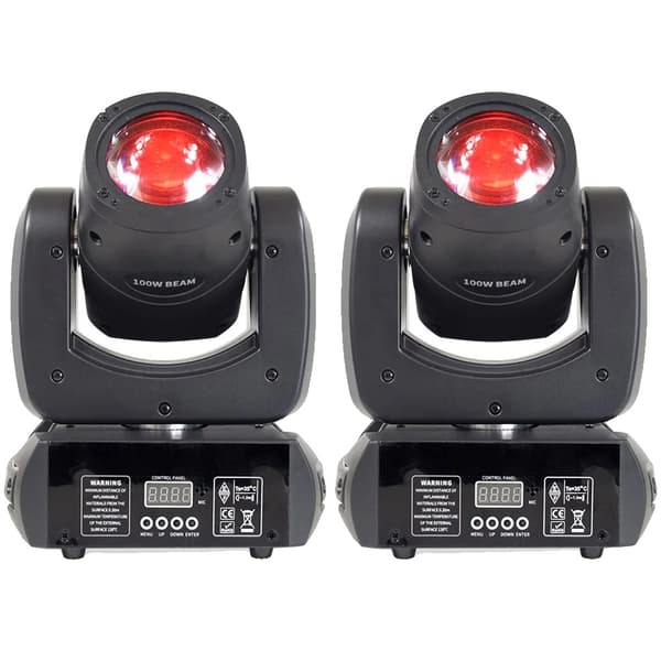 LED Moving Head Light, 100W Effekt, 540° Pan/180° Tilt,EU-stik, Moving Head 100W