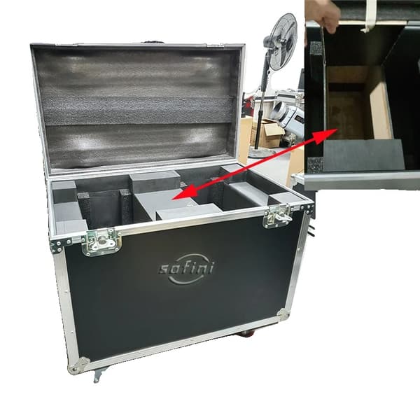 Flyttbar huvudscenljus, 450W effekt, RGBW-färgtvätt, DMX-kontroll,Flyg Case endast