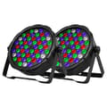 Miniatyrbillede 1 af 2: SHEHDS RGBW LED Par Lygter, 54x3W LED'er, 7 DMX Kanaler,2STK, EU-stik
