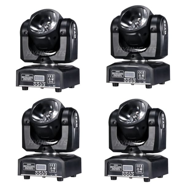 60W Stråle Flytteligt Hovedlys, DMX Kontrol, Osram RGBW LED Teknologi,EU-stik, 60W Stråle Flytteligt Hoved