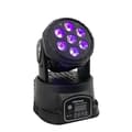 Miniatyrbillede 1 af 2: LED Moving Head Light, 7x12W RGBW, 40 Grad Strålevinkel,LED 7X12W Bevægelse, EU-stik