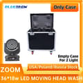 Miniatyrbillede 2 af 2: LED Moving Head Light, Multifarvet Spektrum, DMX Kontrol Stil,RGBWAUV 6i1, 1 flight case kun