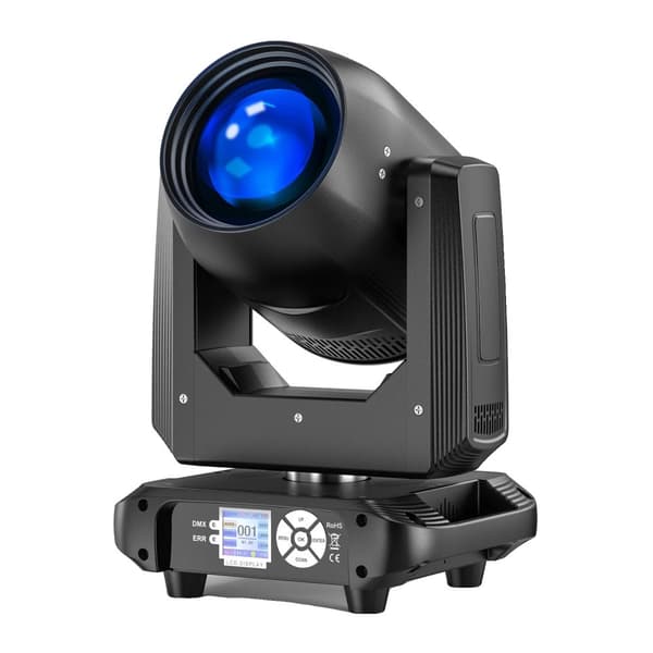 200W Rörlig Huvud DJ-lampa, Flera Kontrolllägen, Hög Luminös Flöde,EU-kontakt, ZQ02367