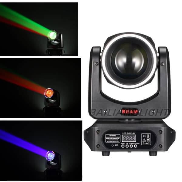 LED 90W Stråle Flytteligt Hovedlys, RGBW 4 i 1, DMX512 Kontrol,120W 1 stk i kassen, EU-stik