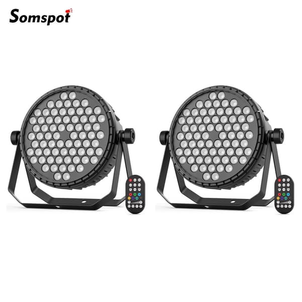 Scene Belysningseffekt, 72 LED RGB, DMX Kontrol, 120W Effekt,2PCS, EU stik