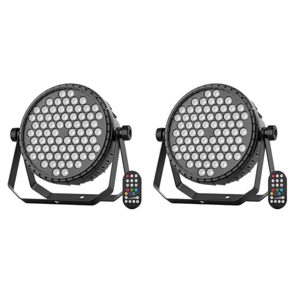 Scene Belysningseffekt, 72 LED RGB, DMX Kontrol, 120W Effekt,2PCS, EU stik