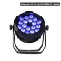 Miniatyrbillede 2 af 2: LED Par Lys, IP65 Vandtæt, DMX Kontrol,18x18W, EU stik