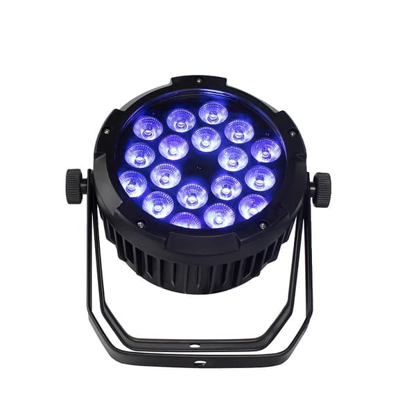 LED Par Lys, IP65 Vandtæt, DMX Kontrol,18x18W, EU stik