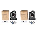 Miniatyrbillede 1 af 2: Scene Lygter, 180W LED Kilde, DMX Kontrol, Pan 540° Tilt 180°,2stk, EU stik