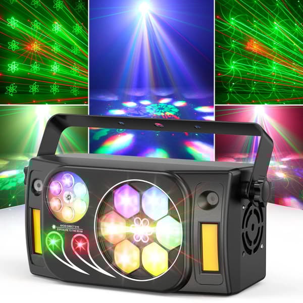 LED Lys Disco Bold, DMX512 Kontrol, Lydaktiveret, Bærbar Installation,ZQ05199, EU Stik