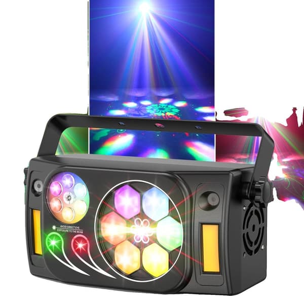 LED Lys Disco Bold, DMX512 Kontrol, Lydaktiveret, Bærbar Installation,ZQ05199, EU Stik