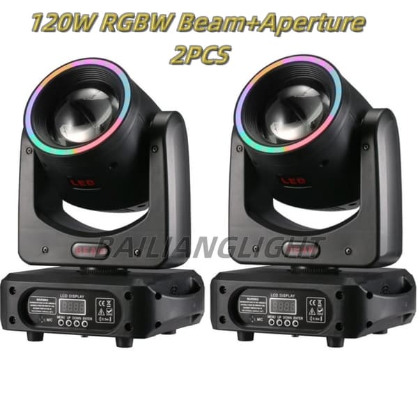 Scenebelysningseffekt, 120W RGBW, 5W fleksibel lysstribe, 15 DMX-kanaler,EU Stik, 2 LYS