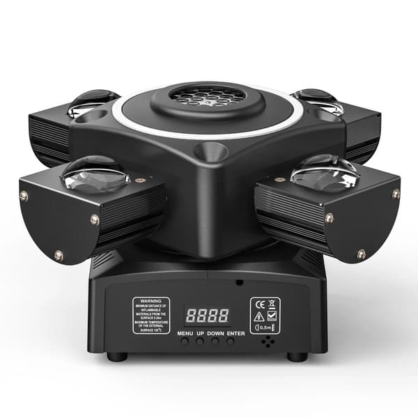 Bevægelseslys, 90W effekt, IP20 beskyttelse, 540° X-akse rotation,Sort, EU Stik