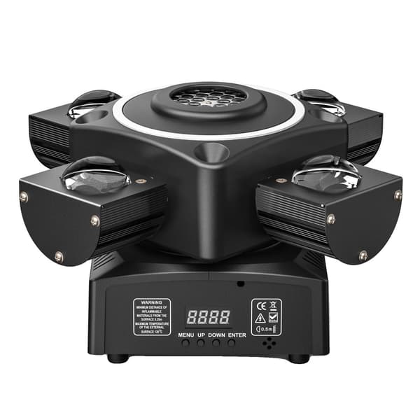Bevægelseslys, 90W effekt, IP20 beskyttelse, 540° X-akse rotation,Sort, EU Stik