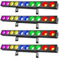 Miniatyrbillede 2 af 2: Scene Belysning, 10-Øje COB LED, DMX Kontrol, RGBW Farveblanding,EU stik, ZQ06123-4Pcs