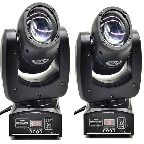 LED Moving Headlight, 90W RGBW, Pan 540°, Tilt 270°,EU Stik, 2 LYS