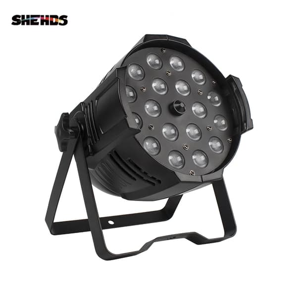 Stagebelysningseffekt, 18x18W RGBWA, DMX-kontrol, lang levetid,Zoom 18x18W 6in1, EU stik