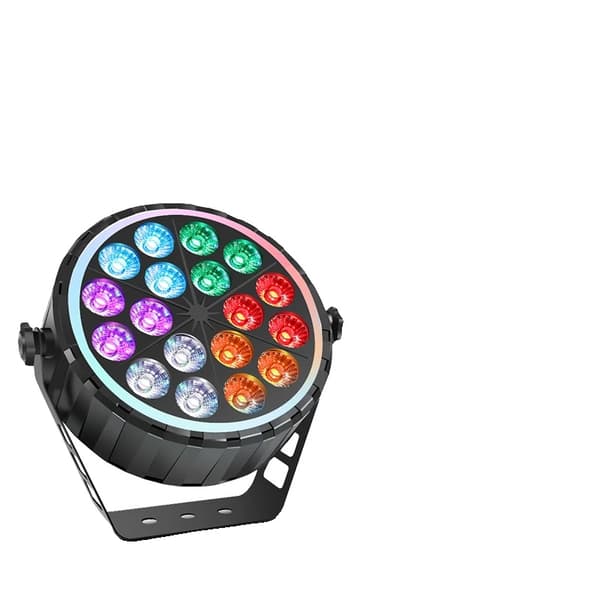 LED Par Lys, 18x12W RGBW, DMX512 Kontrol, Kompakt Design,EU stik