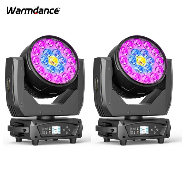 19x15W RGBW LED, DMX kontrol,EU-stik, sort