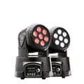 Miniatyrbillede 1 af 2: DJ Festbelysning, RGBW 4-i-1 Belysning, 360° Rystehoved, Flere Kontrolmuligheder,2 PC, EU stik
