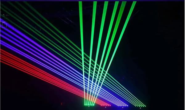 DJ Laser Projektor, 6X500mW Laser, DMX Kontrol,RGB 3IN1