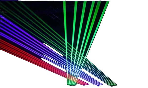DJ Laser Projektor, 6X500mW Laser, DMX Kontrol,RGB 3IN1