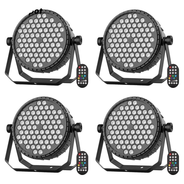 Scene Belysningseffekt, 72 LED RGB, DMX Kontrol, 120W Effekt,4PCS, EU stik
