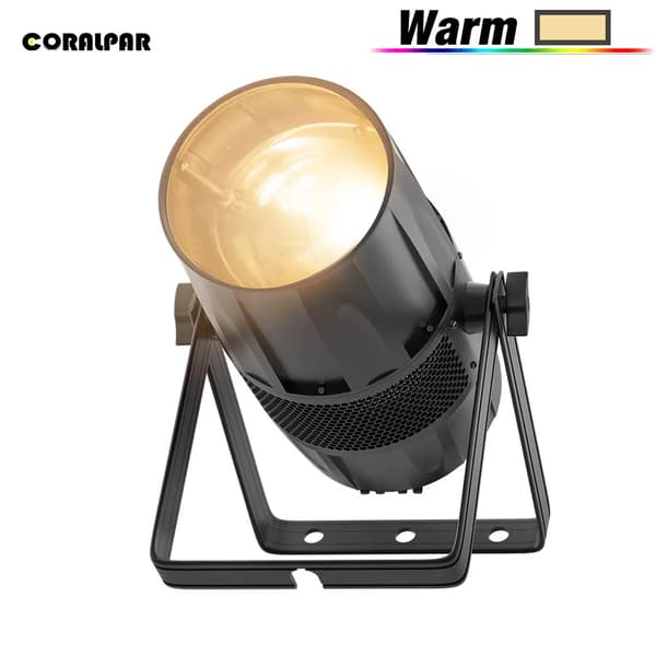 LED Par COB Lys, 300W Effekt, DMX Scene Lys, Professionel Scene & DJ Brug,EU stik, 300W Varm Hvid