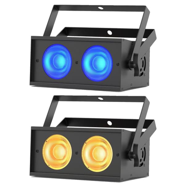 Mini 100W RGBW COB LED Par Lygter, DMX512 Kontrol, 36° Lyskilde Udsendelsesvinkel, Flere Driftsformer,2Pcs, EU Stik