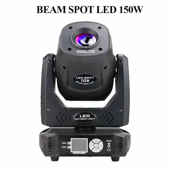 LED Spotlys, 150W Effekt, 540° Panorama, 270° Tilt,1 Lys