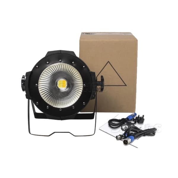 LED Par COB Belysning, 200W Strømforbrug, DMX Kontrolkanaler, 60°-75° Strålevinkel,EU stik, 2stk 200W Cool Warm