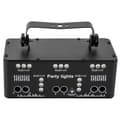 Miniatyrbillede 1 af 2: DJ Festlys, 15 RGB+UV LED'er, 64 mønstre, lyd/DMX kontrol,sort