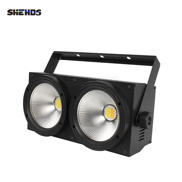 Scene lampe, 200W effekt, DMX kontrol, duale farvemuligheder,EU Stik, Cool Varm Hvid