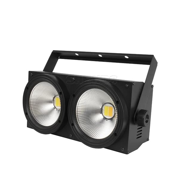 Scene lampe, 200W effekt, DMX kontrol, duale farvemuligheder,EU Stik, Cool Varm Hvid