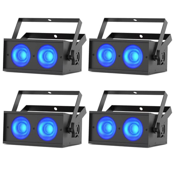 Scenebelysningseffekt, 150W effekt, 8CH kontrolkanal, 36° lysudgangsvinkel,ZQ01323-4Pcs, EU Stik