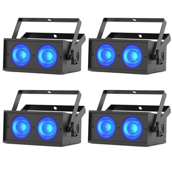 Scenebelysningseffekt, 150W effekt, 8CH kontrolkanal, 36° lysudgangsvinkel,ZQ01323-4Pcs, EU Stik