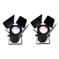 Miniatyrbillede 1 af 2: LED Scene Belysning, 200W COB, Justerbar Fokus, Dynamiske Strobe Effekter,2PCS, EU stik