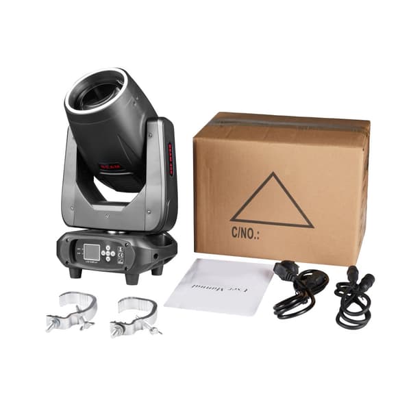 300W LED Beam Moving Head, 16 DMX512 Kanaler, 540° Pan Scan, 270° Tilt Scan,EU stik, 1 lys