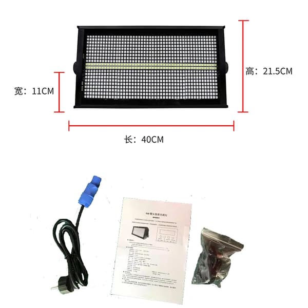 LED Strobelys, 250W Effekt, DMX Kontroltilstand,1 Lys
