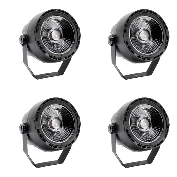 UV PAR-ljus, 4 delar set, DMX-scenen ljus, fjärrkontroll,EU-kontakt, ZQ01001-4Pcs