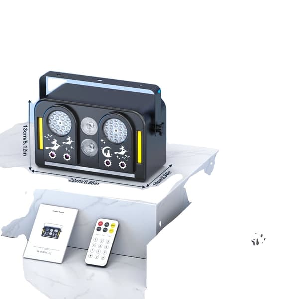 Scenebelysningseffekt, 36W strøm, DMX512 kontrol, multi-tilstand drift,Sort, EU Stik