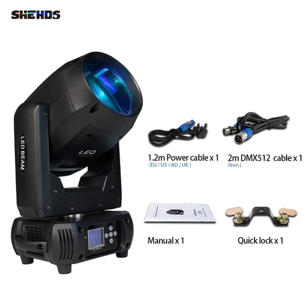 LED Strålelys, 270° Tilt, 540° Pan,EU stik, Stråle 150W