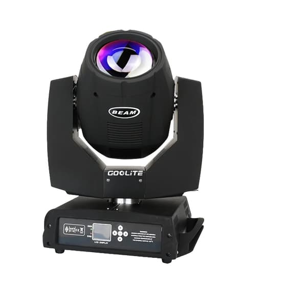 Bevægelseshovedstrålelys, 230W output, 14 farver + hvid, DMX 512 kontrol,1 stk