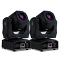 Miniatyrbillede 1 af 2: Bevægelseslys, 60W effekt, 9/11 DMX kanaler, 540/180 graders panorering/tilt,Sort, 2PCS EU Stik