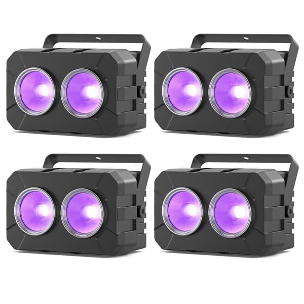 Par Light, RGBW COB LED, DMX Kontrol,EU Stik, ZQ01322-4Pcs