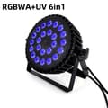 Miniatyrbillede 2 af 2: Scenebelysningseffekt, RGBWA UV 6-i-1 LED'er, DMX-kontrol,24X18W 6in1, EU stik